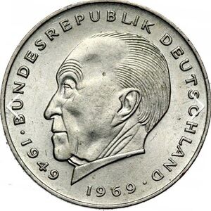 1969 German Bundesrepublik Silver-Tone Coin